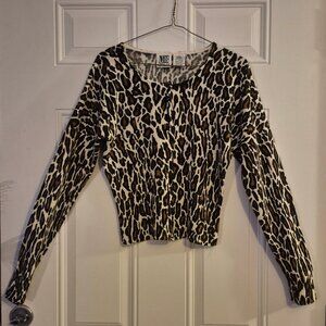 Leopard Print Sweater. Large ,Ladies